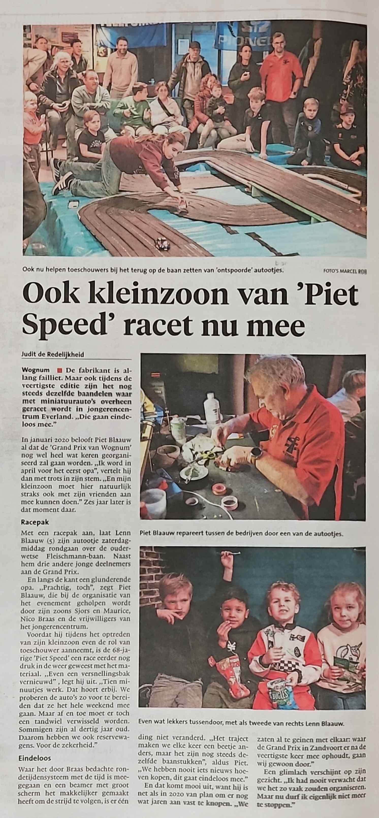 Verslag Grote Prijs van Wognum uit het NHD